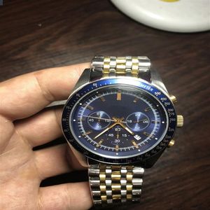 Мужские модные часы Gold 6088 Недоверных стали водонепроницаемые Quartz Watch Six-Pin Series Multifunt Atmosphere Высокое качество 2467