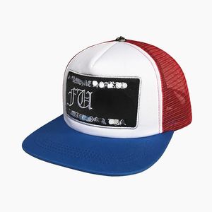 Cappellini da uomo Hip Hop Cappelli da baseball all'aperto Cappellino in rete parasole Ricamo lettera da strada giovanile