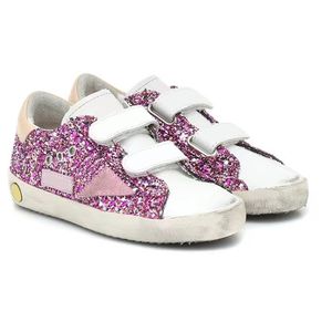 2022 Белый Италия детский размер детская повседневная обувь Классические старые грязные золотые блестящие кроссовки с крючком и петлей Кожа Super Star Shoe Metal Lettering 19-34