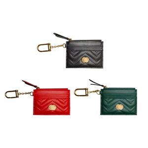 Designer de couro genuíno WOODY Coin Bolsas titular do cartão Carteiras Bolsas Sacos de luxo Titulares de passaporte Bolsa chave Mulheres Homens Pulseiras Chaveiro Bolsa Chaveiro Carteira