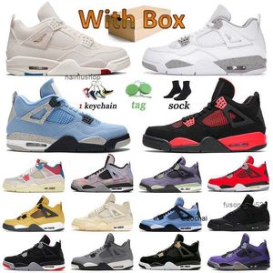 2023 Black Cats Red Thunder 4s Jumpman Basketball Shoes Canvas 4 Mens Women Trainers White Oreo Sail Canyon Purple замша удобно дзен Мастер Джордам