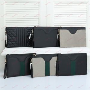 Designer Luxury Clutch Bag Purse Men and Women Påsar Plånböcker Högkapacitet Multicolor Multi Style Portable Wrist Strap Bag