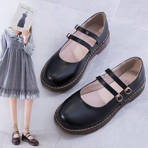 Sukienka buty 2022 Mały skórzany japoński styl college'u Summer Lolita Sister British British Retro Mary Jane Jk Single Single Shoe
