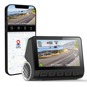 CAR DVR V55 4K DASH CAM 2160P GPS ADAS 24H PARKERING Support Bakre kam natt Vision Voice Prompt App Control