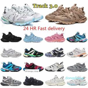 2022 Casual Shoes Track 3 3.0 mężczyzn designerski luksusowy marka Triple White Black Sneakers Tess.s. Nylonowy trener Gomma Nylon 26-