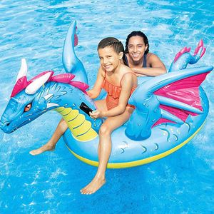 Life Vest Buoy Dragon Ride On Swimming Pool for Kids Float Inflatable Dinosaur Toys Summer Ring Water Fun Party Pterosaur Learn to Swim Floats T221214