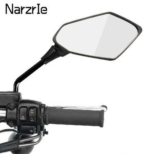 2Pcs Pair Motorcycle Scooter Motocross Rearview s Electrombile Back Side Convex Mirror 8 10mm Carbon Fiber 1214