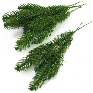 Dekorative Blumen, 25 Stück, Weihnachtsbaumschmuck, Mini-künstliche Tannennadeln, Girlande, Simulationspflanzen, Hochzeits-Party-Zubehör