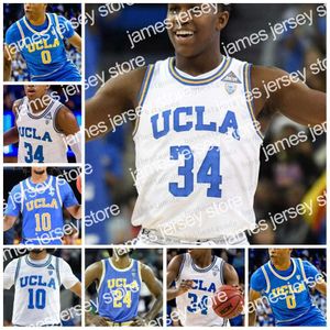 قمصان كرة السلة مخصصة UCLA Bruins كرة السلة Jersey 34 David Singleton 0 Jaylen Clark 10 Tyger Campbell 24 Jaime Jaquez Jr. 5 Amari Bailey 3 Adem Bona 14