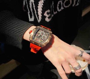 Superclone luksusowy męski zegarek mechaniczny Richa Milles zegarek męski mechaniczny gazowy tryt w najlepszych markach czerwony diabeł czarny technologia kanał tabeli Nam