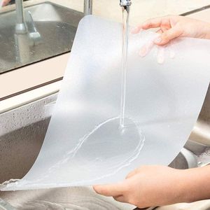 Storage Bottles 40 60cm Kitchen Silicone Table Cover Protector Desk Pad Soft Glass Dining Tablecloth Transparent Top TableCloths Plastic Mat