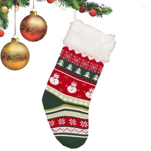 Christmas Decorations Stockings Tree Party Decor Knitting Stocking Pendant Decoration For Home Xmas Gift