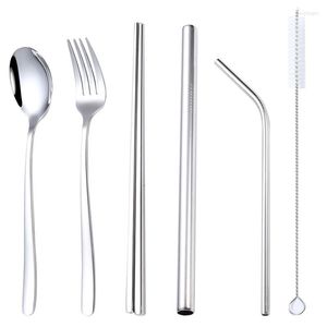 Dinnerware Sets Home Stainless Steel Cutlery Luxurious Utensils For Kitchen Accessories Steak Set Gift Outdoor Spoon And Fork Bar