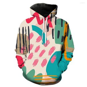 Men's Hoodies Abstract Art Graffiti Men's 3D Printed Teens Streetwear Cool Fashion Unisex Tops Pullover Funny 2022 Spring