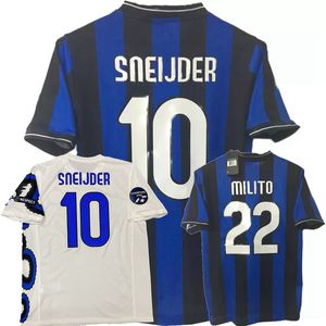 2009 2010 2011 final inter retro camisas de futebol 09 10 11 J.ZANETTI Vieira Stankovic Maicon Motta ETO'O SNEIJDER MILITO milans camisa de futebol clássica vintage