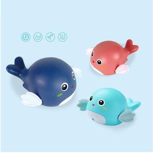 3PCS Bath Wind Up Toys for Toddlers Nuoto Delfino Giocattolo innocuo Animali marini Vasca da bagno galleggiante Neonati e ragazze