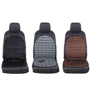 Car Seat Covers 12V Heated Cover Heating Electric Cushion Keep Warm Universal Pad In Winter Black/ Gray/ Brown