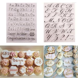 Backformen Kuchenwerkzeug Alphabet Ausstecher DIY Prägung Manuelle Stempelform Drehen Zucker Dekorieren Weihnachten Fondant Handwerk