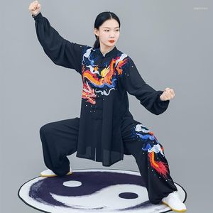 Abbigliamento etnico Tai Chi Uniform Taichi Abbigliamento Donna Uomo Wushu Suit Esercizio di arti marziali TA1991