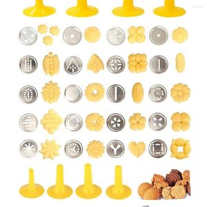 Baking Moulds 2023 Upgrade Aluminum Cookie Maker Press Kit Manual Churros Machine Christmals Spritz Gun Biscuit Tools Set