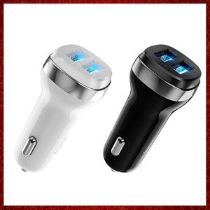 ST205 Mini 4.8A USB Car Charger For iPhone Xiaomi Tablet GPS Fast Charges Car-Charger Dual USB Phone Chargers Adapter in Cars