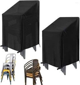 Chair Covers 2 Pack Stackable Patio Waterproof High Back Cover For Outdoor Furniture 29.5" W X L 47.2"