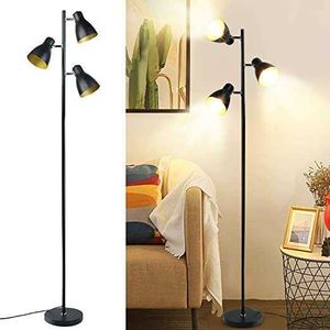 Depuley Tree Floor Lamp Justerbara lampor Standing LED Tall Pole Lamps Black For Bedroom Living Room Office lampor Inkluderade E26 1214