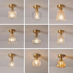 Ceiling Lights LED Living Room Decoration Home Decor Balcony Corridor Aisle Glass Light