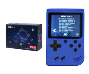 400 Portabla spelspelare Retro Nostalgic Host Classic Mini Handheld Games Console 8 bit AV Output Colorful LCD Screen stöder två spelare för barngåva