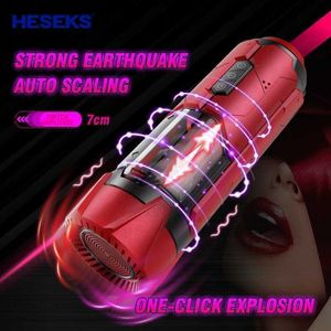 Sex Toys Massager Masturbation Device Vibration Telescopic Mecha Style Högkvalitativ teknik Vuxna produkter Erotiska mäns stimulerande orgasm