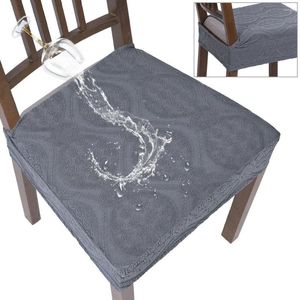Chair Covers Waterproof Seat Cover Dining Room Removable Washable Elastic Upholstered Furniture Protector