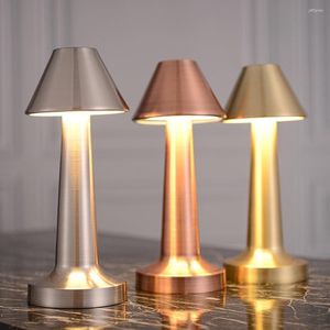 Tischlampen Retro Bar Lampe LED Licht Touch Wiederaufladbare Drahtlose Esszimmer Für Restaurant Kaffee Schlafzimmer Dekoration