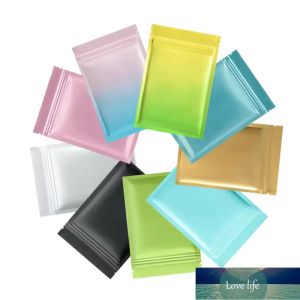 Renkli alüminyum folyo zip kilit depolama torbası düz yeniden kapatılabilir gıda eti tahılları kahve tozu atıştırmalıkları düğün şeker fıstığı hediyeleri ısı sızdırmazlık ambalaj torbaları