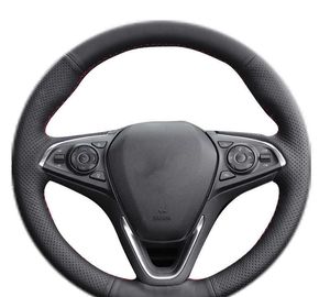 Car Steering Wheel Cover Cowhide Leather Auto Interior Accessories Braid Non-Slip For Opel Insignia 2014 2015 Buick Regal