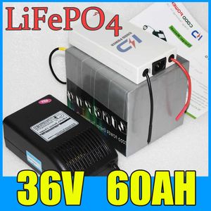 36V 60AH LIFEPO4 Pil Paketi 2000W Elektrikli Bisiklet Scooter Lityum Pil BMS Şarj Cihazı