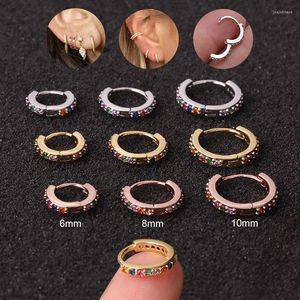 Hoop￶rh￤ngen brosk Kvinnor Guld /rosguld /silverf￤rgad rund cirkel ￶rh￤nge ￶ron n￤sring piercing bijoux aretes mujer