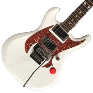 Lvybest Electric Guitar Custom RZK-1 Richard Z. Kruspe白い色のフロイドローズブリッジ化カスタマイズ