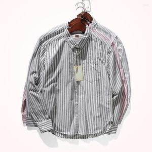 أزياء القمصان رجال النساء المحملات الرباعية الربيع والخريف طالب Tide Youth Oxford Textile Overshirt 769