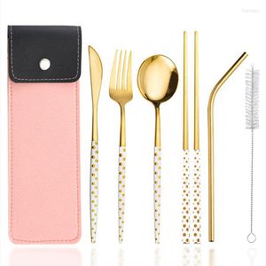 Учетные наборы посуды из нержавеющей стали ресторан Spoon Set Portable EL Kitchenware Столовая столовая