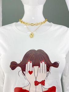 Ketten unregelm￤￟ige Cirle Halskette Schmuck Edelstahl G￶ttin Luxus Goldene Farbe Luxe Mode Frauen verkaufen Doppelkette