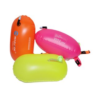 Boa da traino per nuoto ad alta visibilità Boa da traino per nuotatori in acque libere Triatleti Snorkelers Dispositivo di galleggiamento Cintura in vita