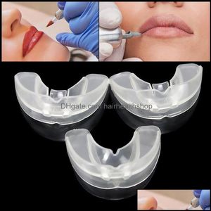 Permanent Makeup Skin 5Pcs Semi Tattoo Floating Lip Mouth Guard Tooth Socket con custodia per tatuaggio Tebori Forniture ausiliarie D Otc0D