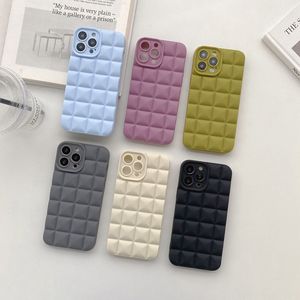 Мобильные телефона Morandi Lattice для iPhone 14 13 12 11 Pro XS Max XR 6 7 8 плюс Fine Hole Angel Eye 14plus TPU мягкая крышка