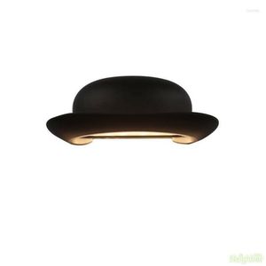 V￤gglampa modern bowler hatt led utomhus vattent￤t ljus sconce f￶r caf￩ veranda sovrum restaurang s￤ngklipp