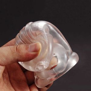 Sex Toys Masager Massager Cock Toys 2022 Bird Locked Soft Silicone Mane Penis Ring Chastity Cage BdSm Bondage Restraint Device Short Set Sex Toy for Men 3ght