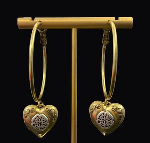 Hoop Huggie Open Love Earring Skeleton Skull Heart-Shaped Carving Flower Hoops Earrings Women Gothic Party Punk Jewelry Designer MQC037