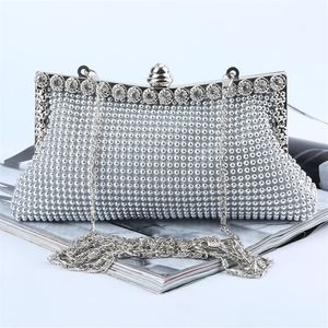 Factory Retaill Whole brand new handmade pretty aluminum sheet evening bag clutch with satin for wedding banquet party pormMo2203