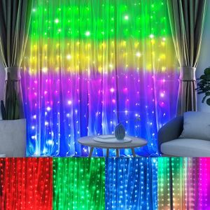 Luzes de tiras de LED de Natal inteligentes APP Control Tree Lights Fairy Guirlanda Lâmpada para Natal Navidad Home Room Decoração ao ar livre