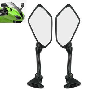 Motorcycle Black Side Rear View Mirrors For kawasaki ZX6R ZX-6R ZX600R 2009 2010 2011 2012 1214