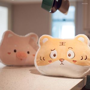 枕40cmソフトチェアバックぬいぐるみ動物タイガーハスキーソファベッド眠っているぬいぐるみ家の装飾ギフトキッド